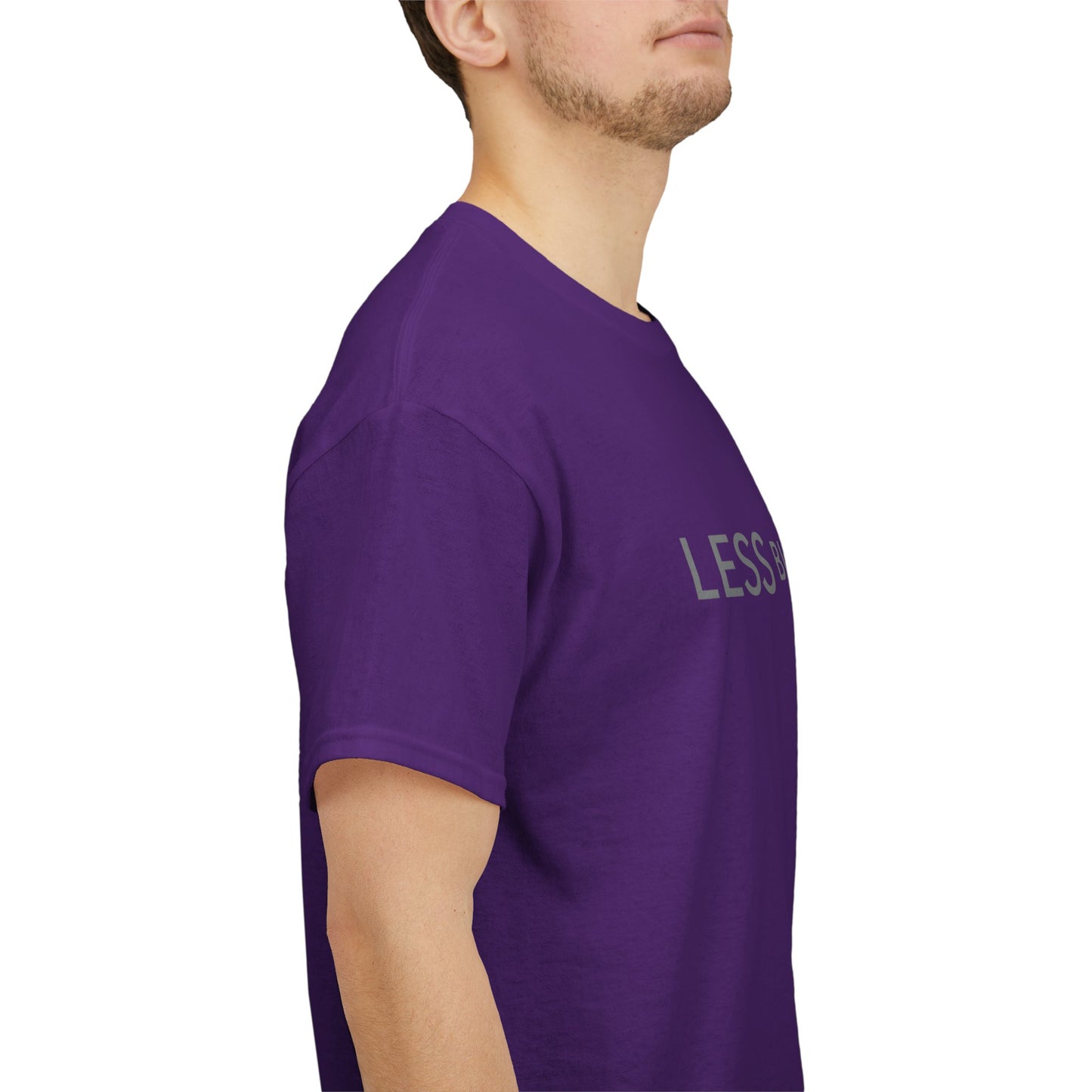 Minimalist Graphic Tee - Less But Better Unisex Heavy Cotton Shirt