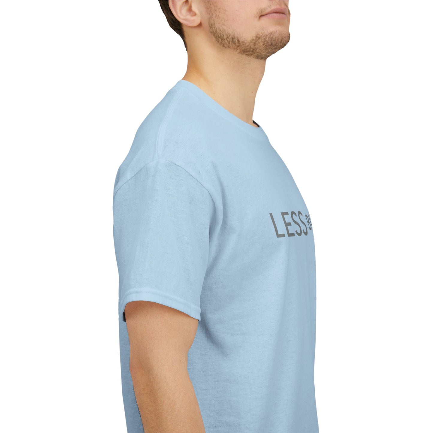 Minimalist Graphic Tee - Less But Better Unisex Heavy Cotton Shirt