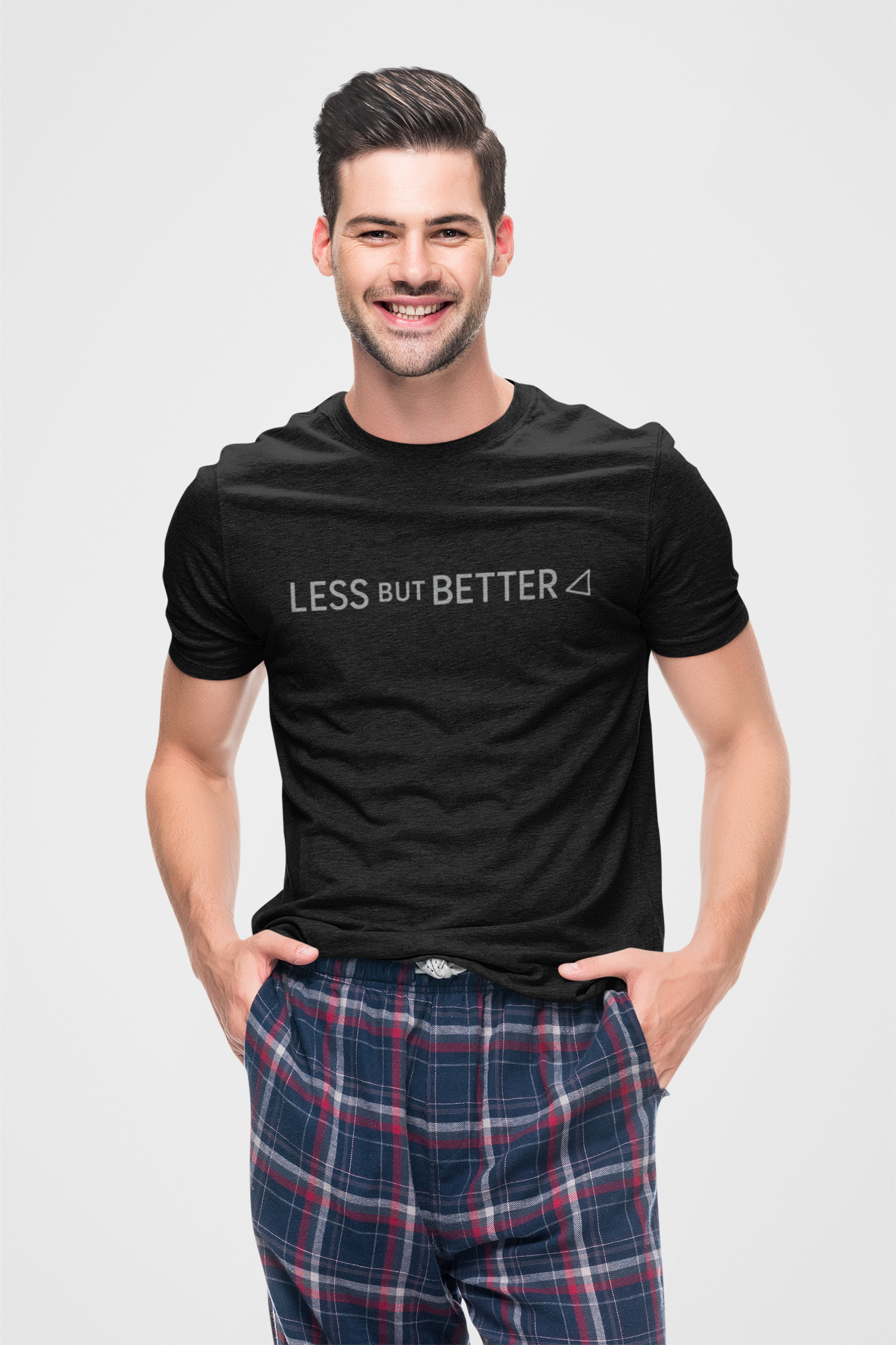 Minimalist Graphic Tee - Less But Better Unisex Heavy Cotton Shirt
