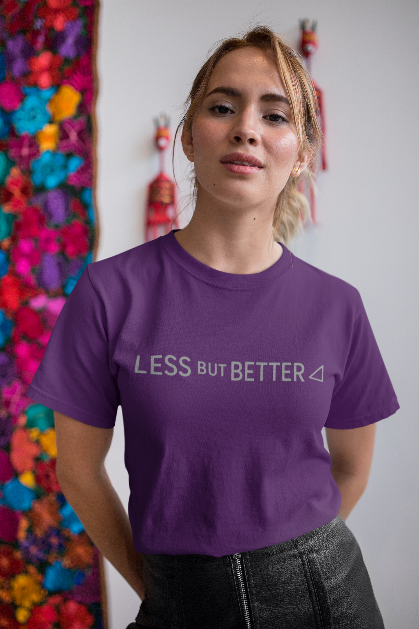 Minimalist Graphic Tee - Less But Better Unisex Heavy Cotton Shirt