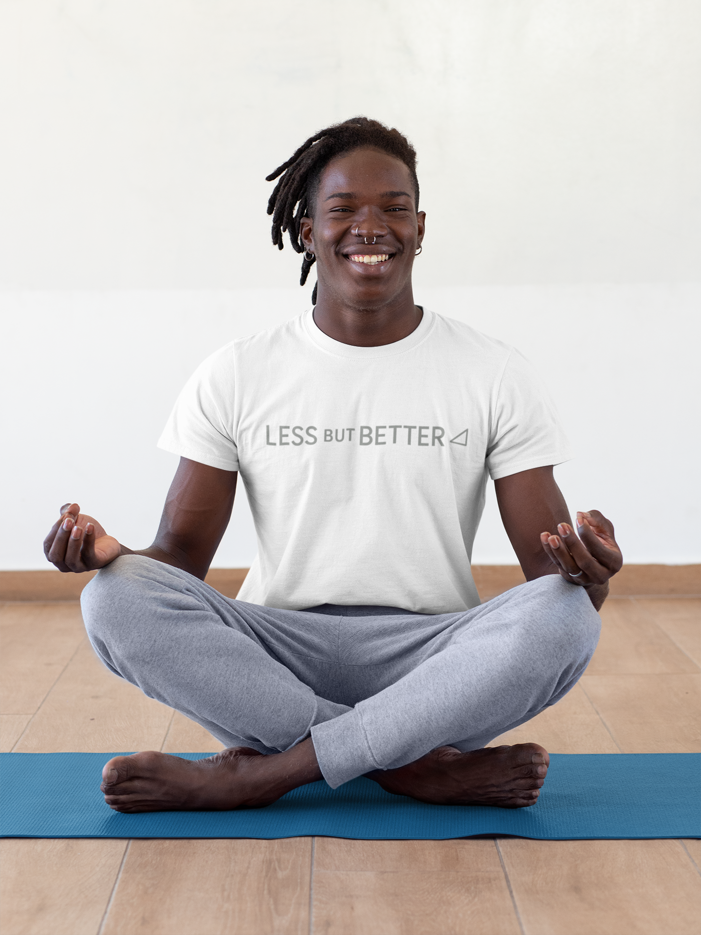 Minimalist Graphic Tee - Less But Better Unisex Heavy Cotton Shirt