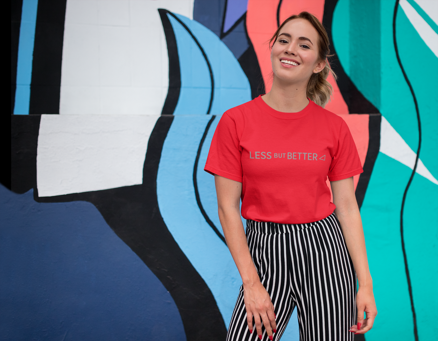 Minimalist Graphic Tee - Less But Better Unisex Heavy Cotton Shirt
