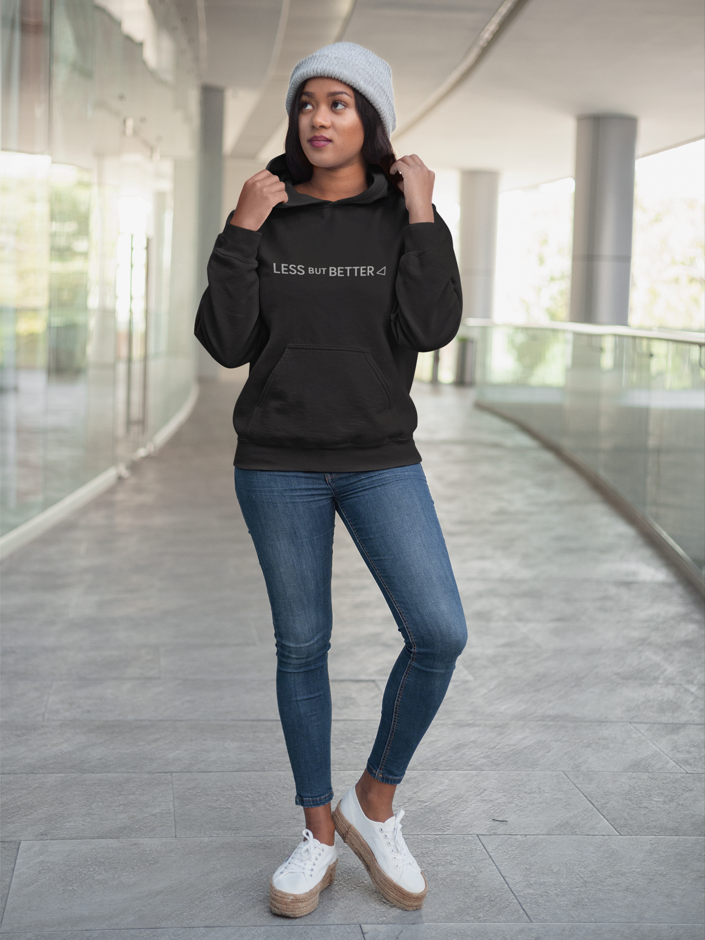 Minimalist Comfort Hoodie - Less But Better - Unisex Heavy Blend Cozy Fashion