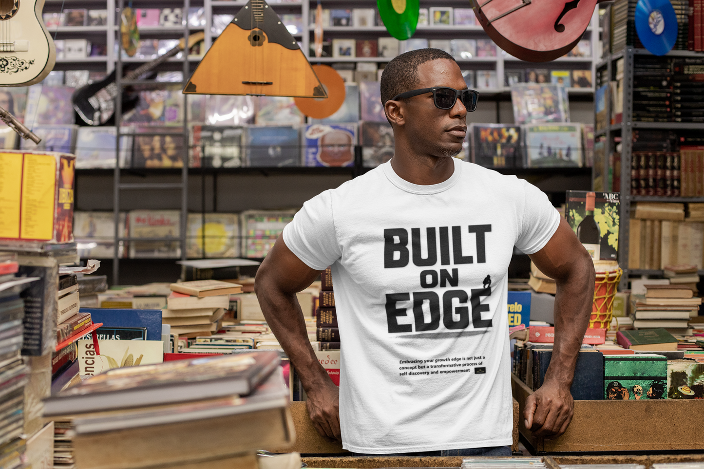 Bold Motivational T-Shirt - Built on Edge, Graphic Tee for Inspiration and Urban Style