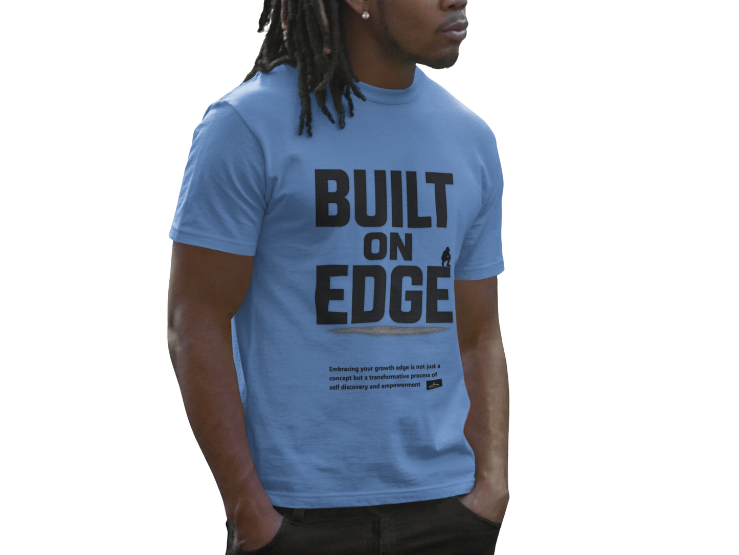 Bold Motivational T-Shirt - Built on Edge, Graphic Tee for Inspiration and Urban Style