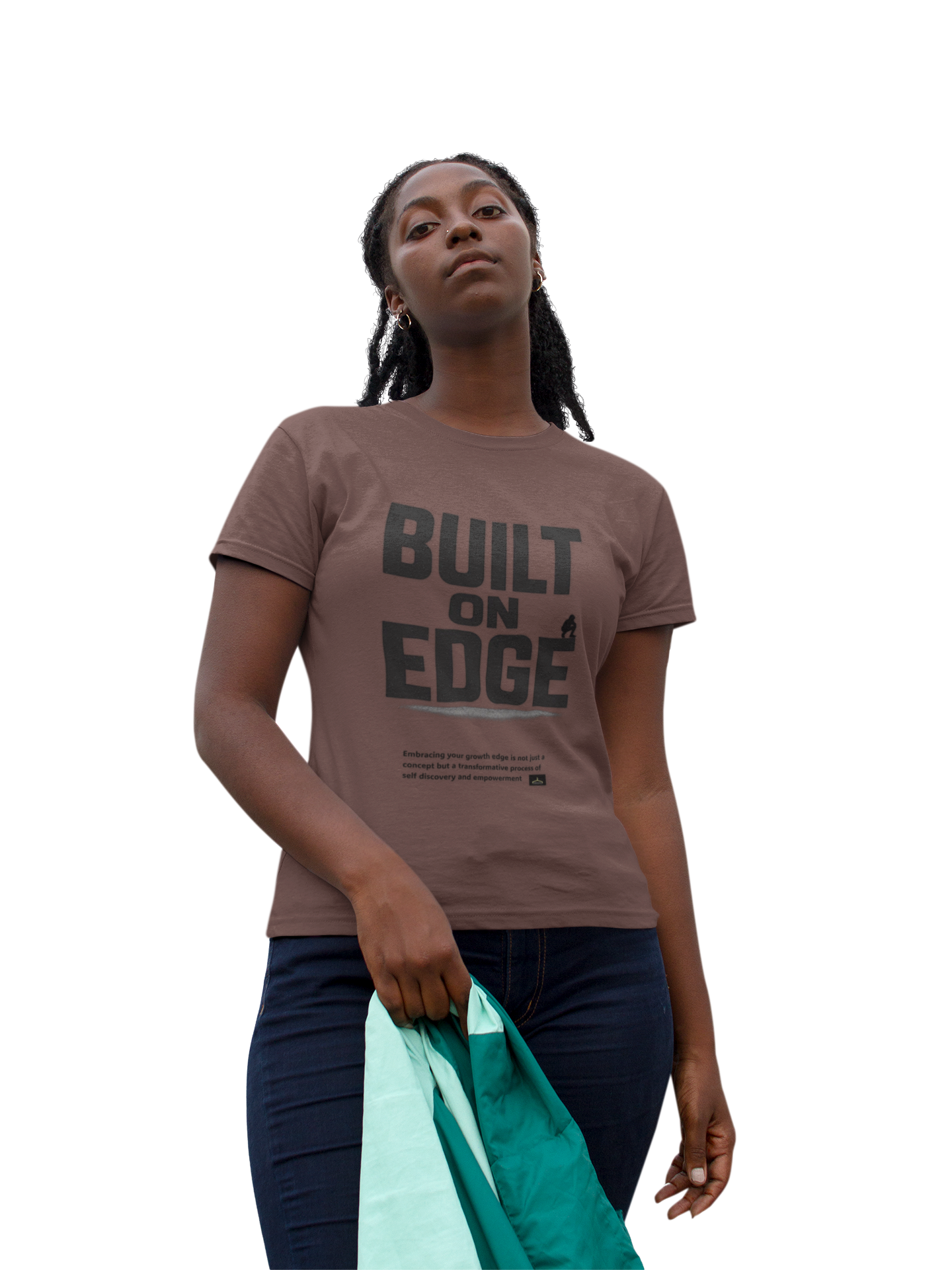 Bold Motivational T-Shirt - Built on Edge, Graphic Tee for Inspiration and Urban Style