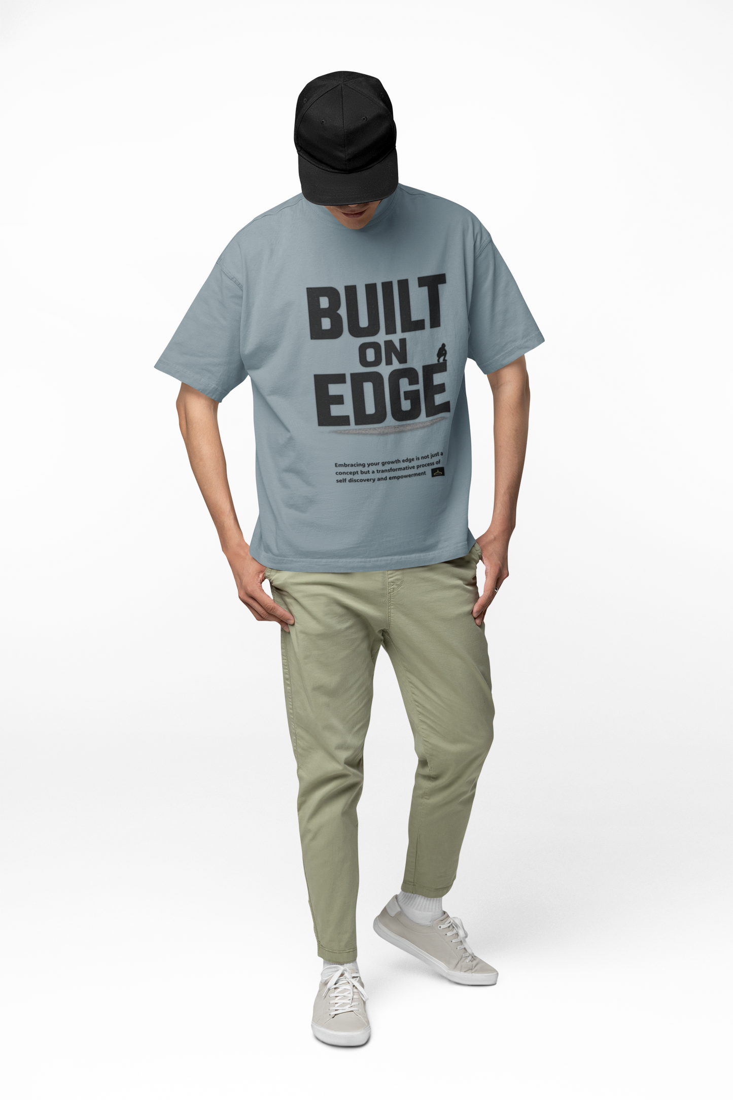 Bold Motivational T-Shirt - Built on Edge, Graphic Tee for Inspiration and Urban Style