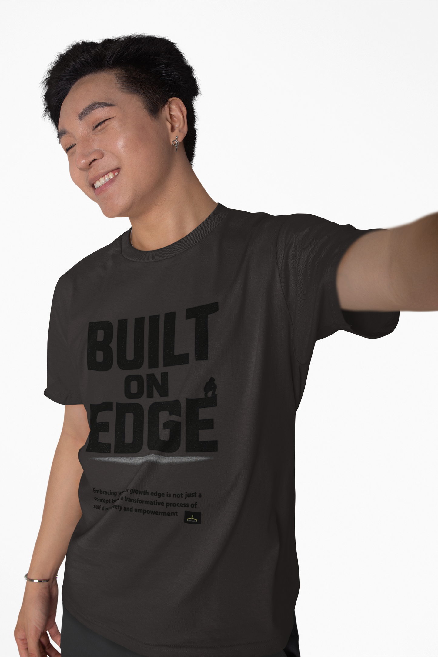 Bold Motivational T-Shirt - Built on Edge, Graphic Tee for Inspiration and Urban Style