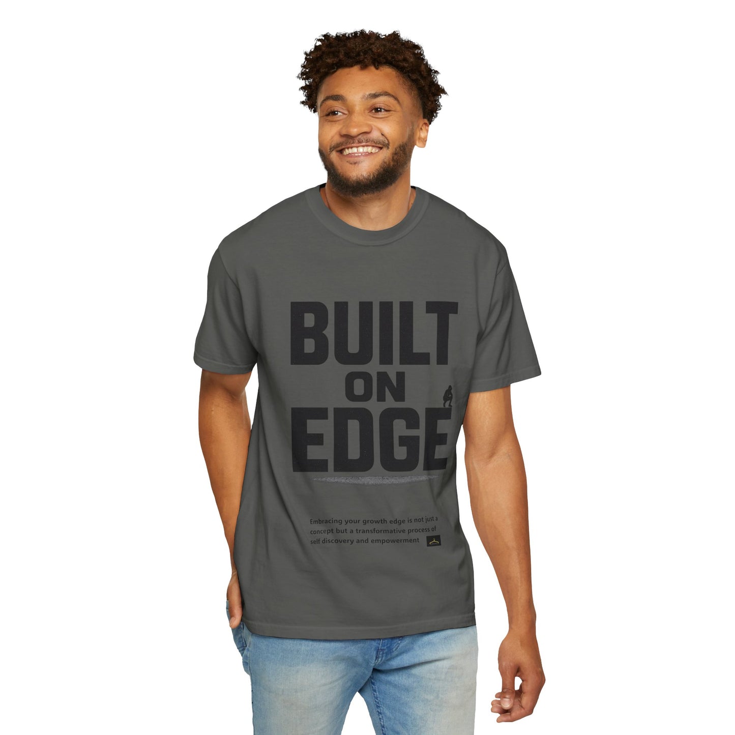 Bold Motivational T-Shirt - Built on Edge, Graphic Tee for Inspiration and Urban Style