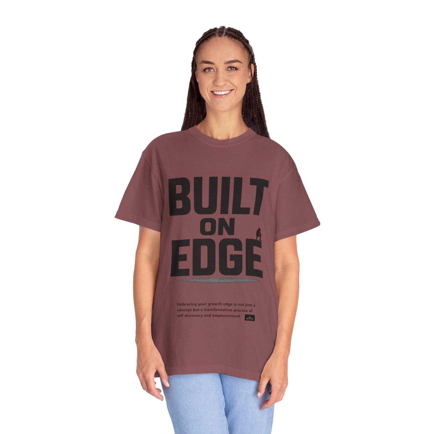 Bold Motivational T-Shirt - Built on Edge, Graphic Tee for Inspiration and Urban Style