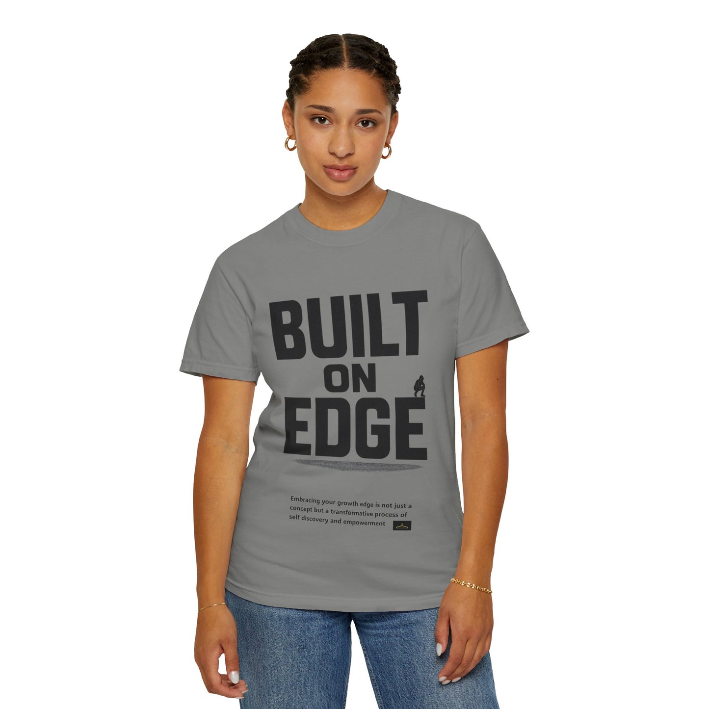 Bold Motivational T-Shirt - Built on Edge, Graphic Tee for Inspiration and Urban Style