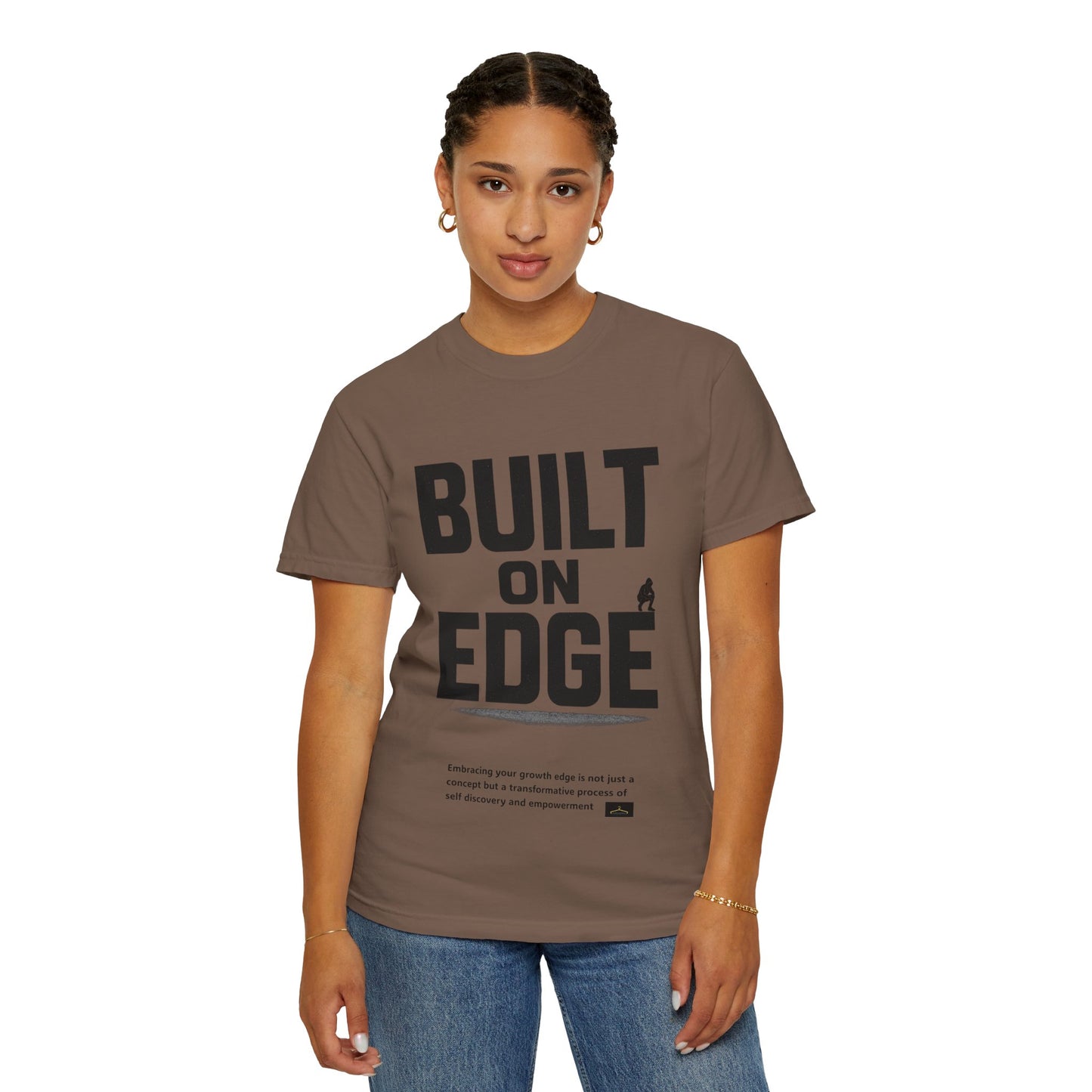 Bold Motivational T-Shirt - Built on Edge, Graphic Tee for Inspiration and Urban Style