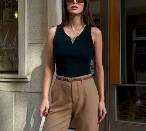 Gold V Tank Top