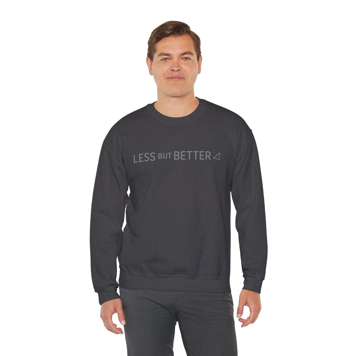 Minimalist Cozy Crewneck Sweatshirt - Less But Better, Unisex Apparel