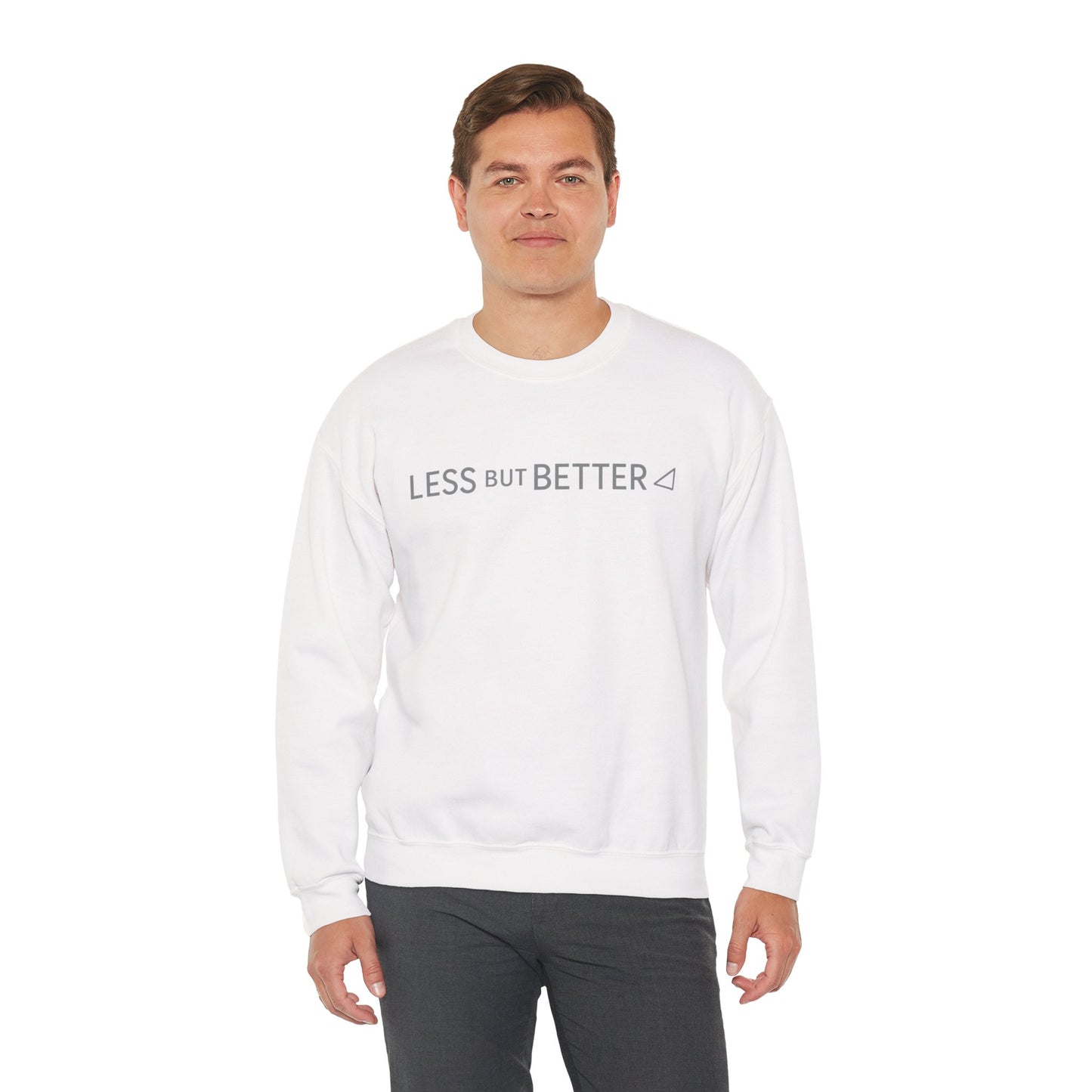 Minimalist Cozy Crewneck Sweatshirt - Less But Better, Unisex Apparel