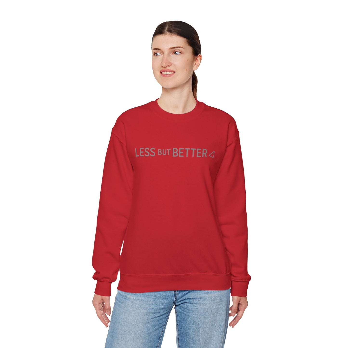 Minimalist Cozy Crewneck Sweatshirt - Less But Better, Unisex Apparel