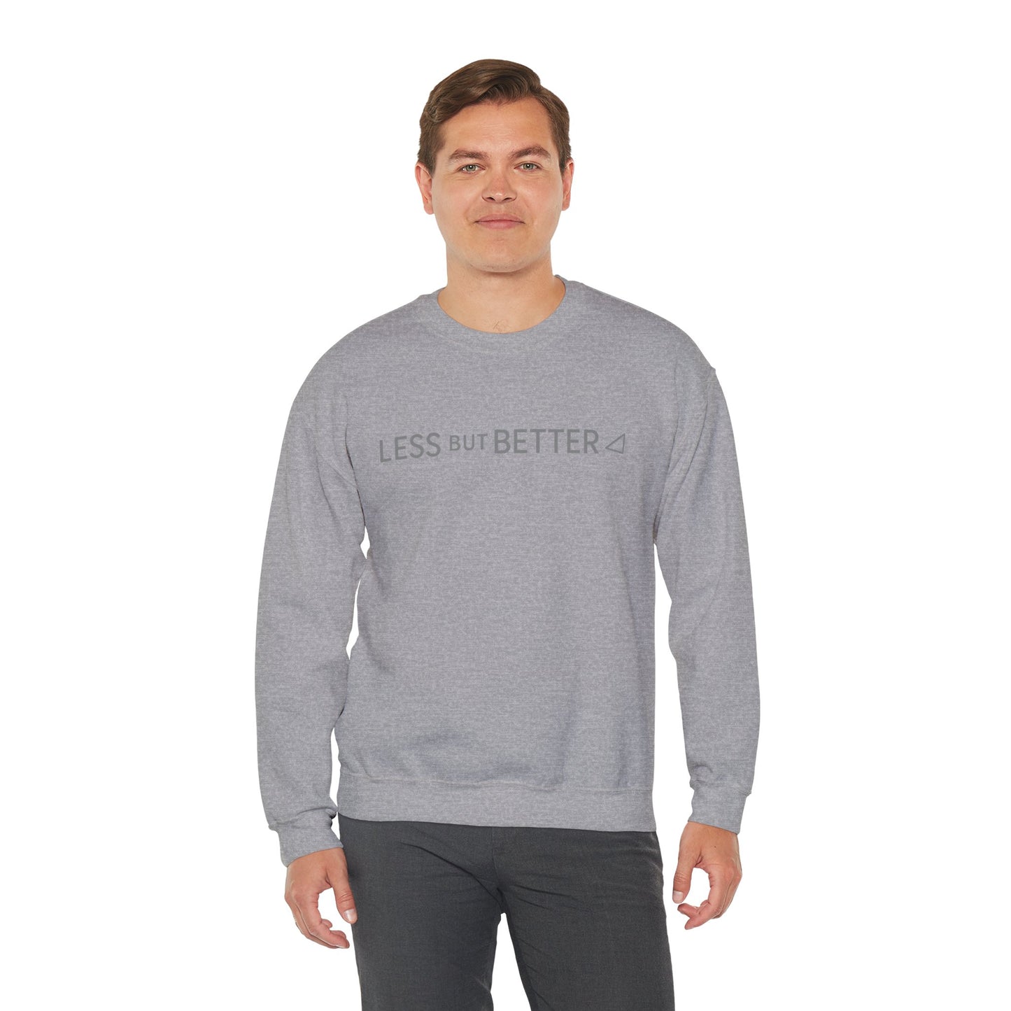 Minimalist Cozy Crewneck Sweatshirt - Less But Better, Unisex Apparel