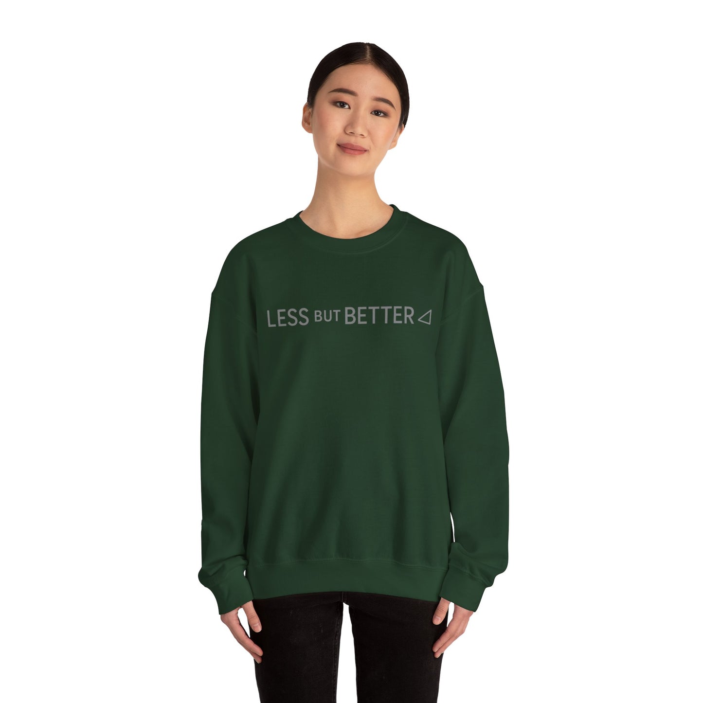 Minimalist Cozy Crewneck Sweatshirt - Less But Better, Unisex Apparel