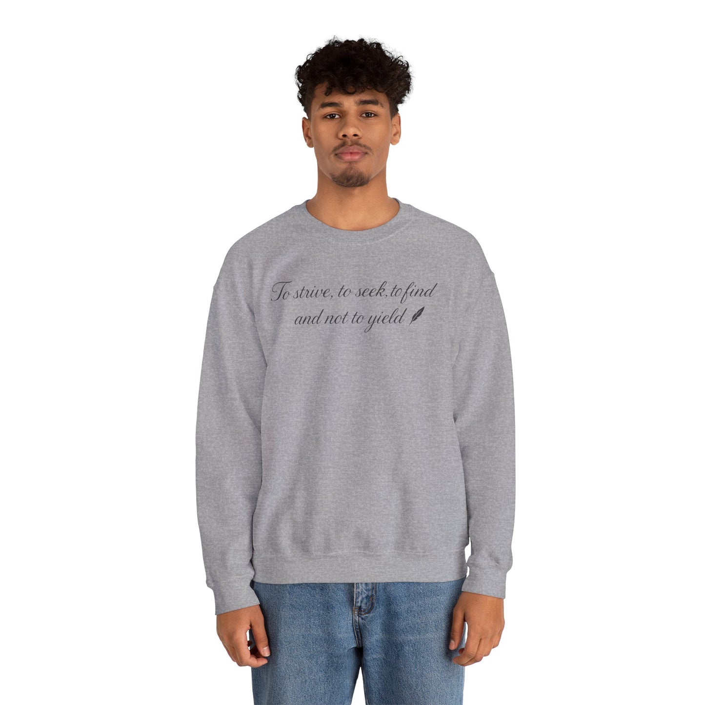 Motivational Poetic Quote Crewneck Sweatshirt
