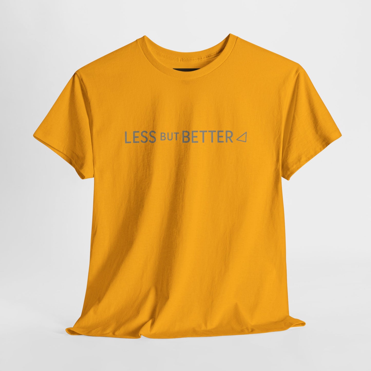 Minimalist Graphic Tee - Less But Better Unisex Heavy Cotton Shirt