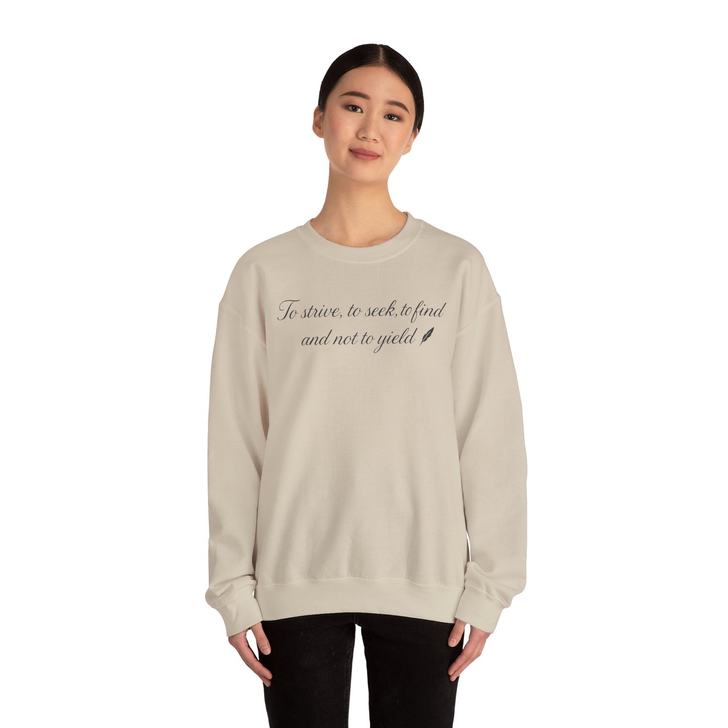 Motivational Poetic Quote Crewneck Sweatshirt