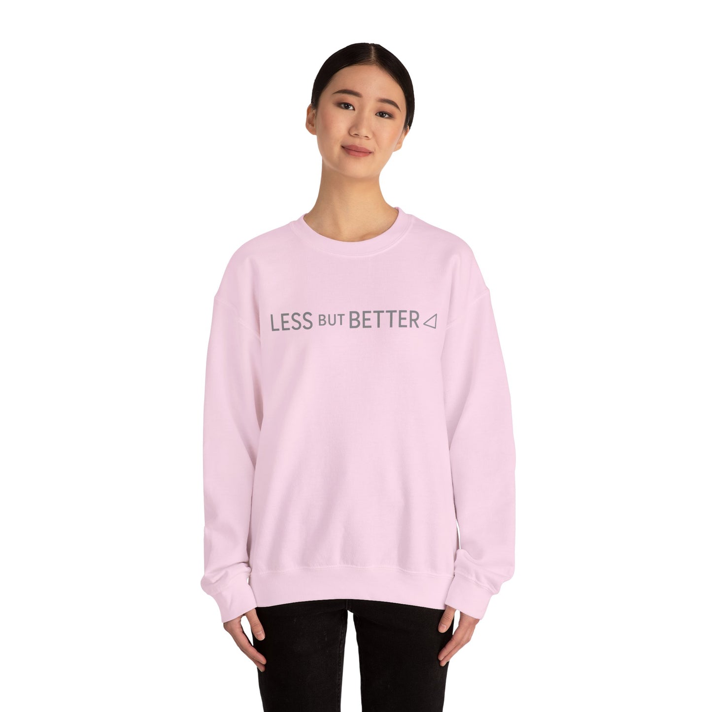 Minimalist Cozy Crewneck Sweatshirt - Less But Better, Unisex Apparel