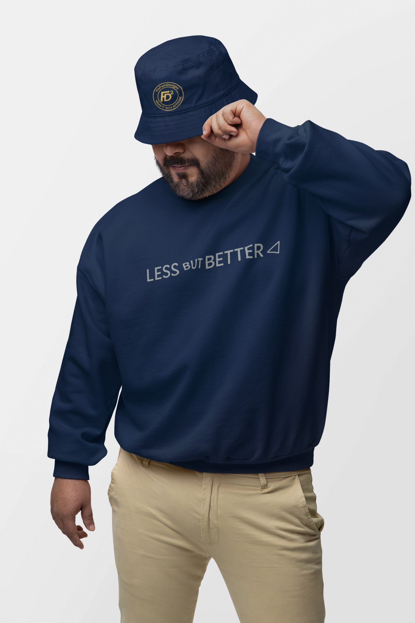 Minimalist Cozy Crewneck Sweatshirt - Less But Better, Unisex Apparel