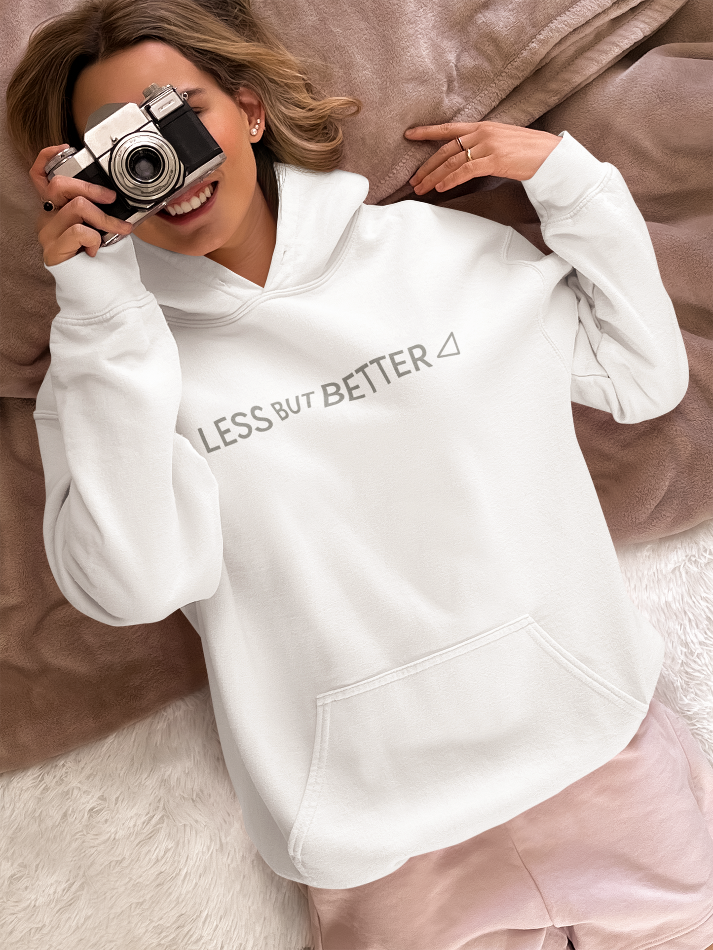 Minimalist Comfort Hoodie - Less But Better - Unisex Heavy Blend Cozy Fashion