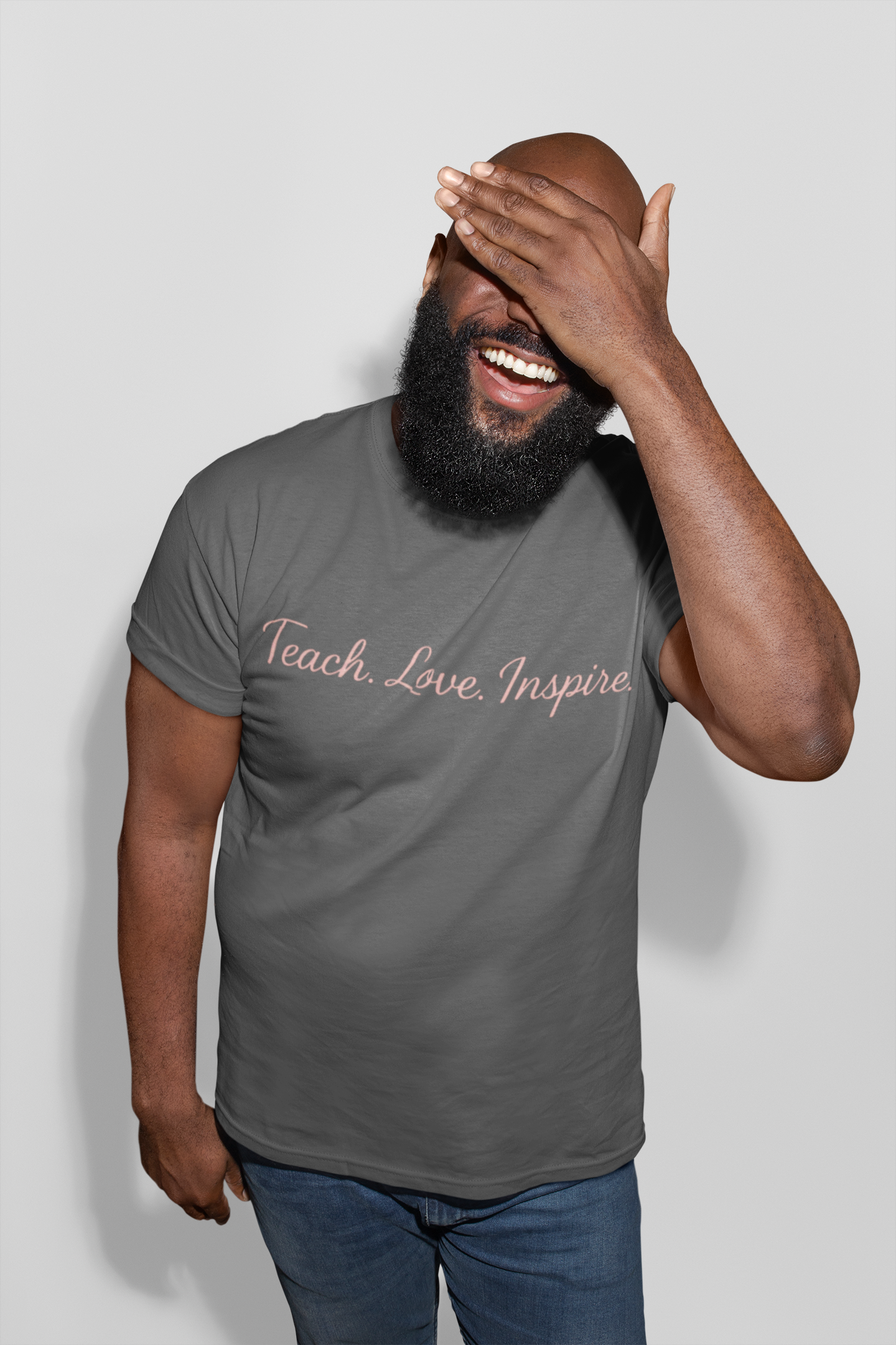 Inspirational Quote Tee, Teach Love Inspire T-Shirt, Motivational Shirt, Gift for Teachers, Casual Wear, Unisex Cotton Tee