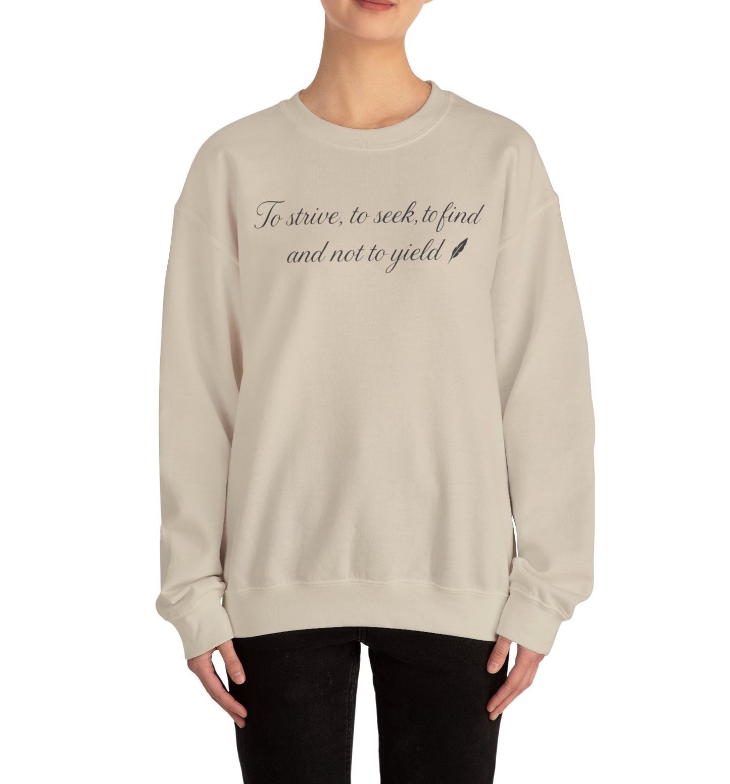 Motivational Poetic Quote Crewneck Sweatshirt