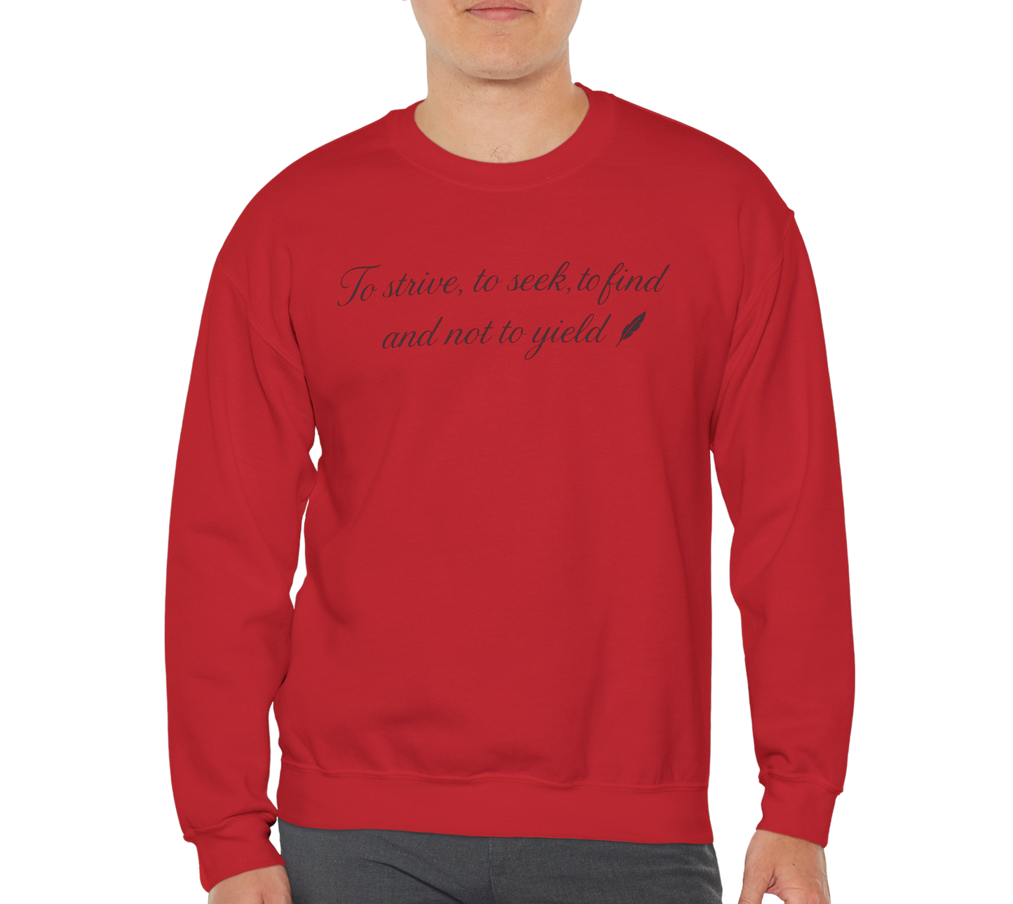 Motivational Poetic Quote Crewneck Sweatshirt