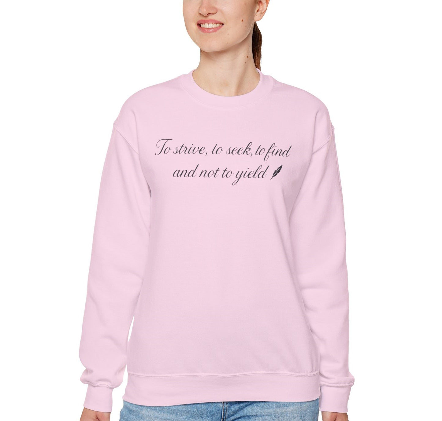 Motivational Poetic Quote Crewneck Sweatshirt