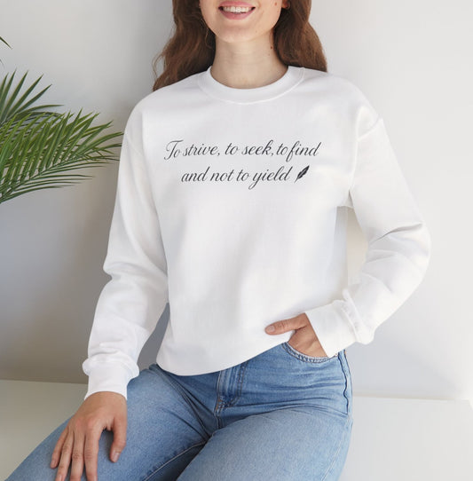 Motivational Poetic Quote Crewneck Sweatshirt