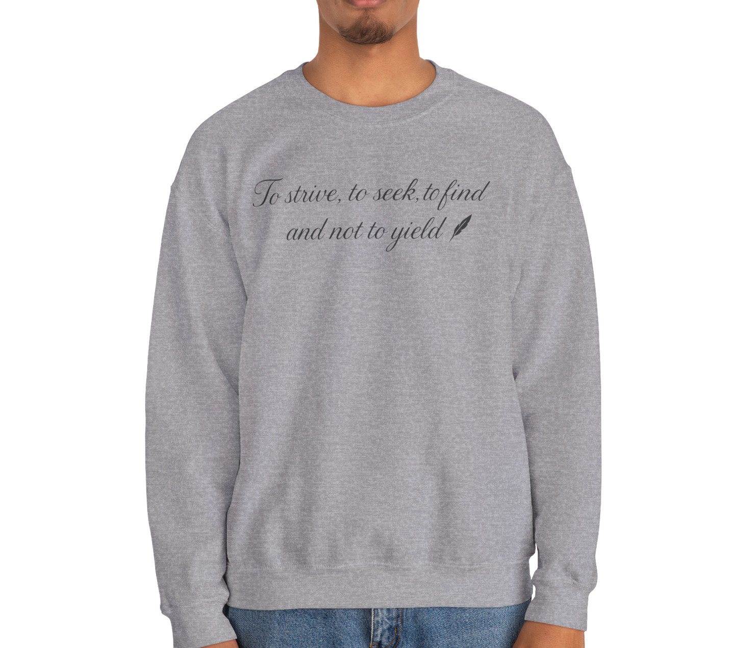 Motivational Poetic Quote Crewneck Sweatshirt