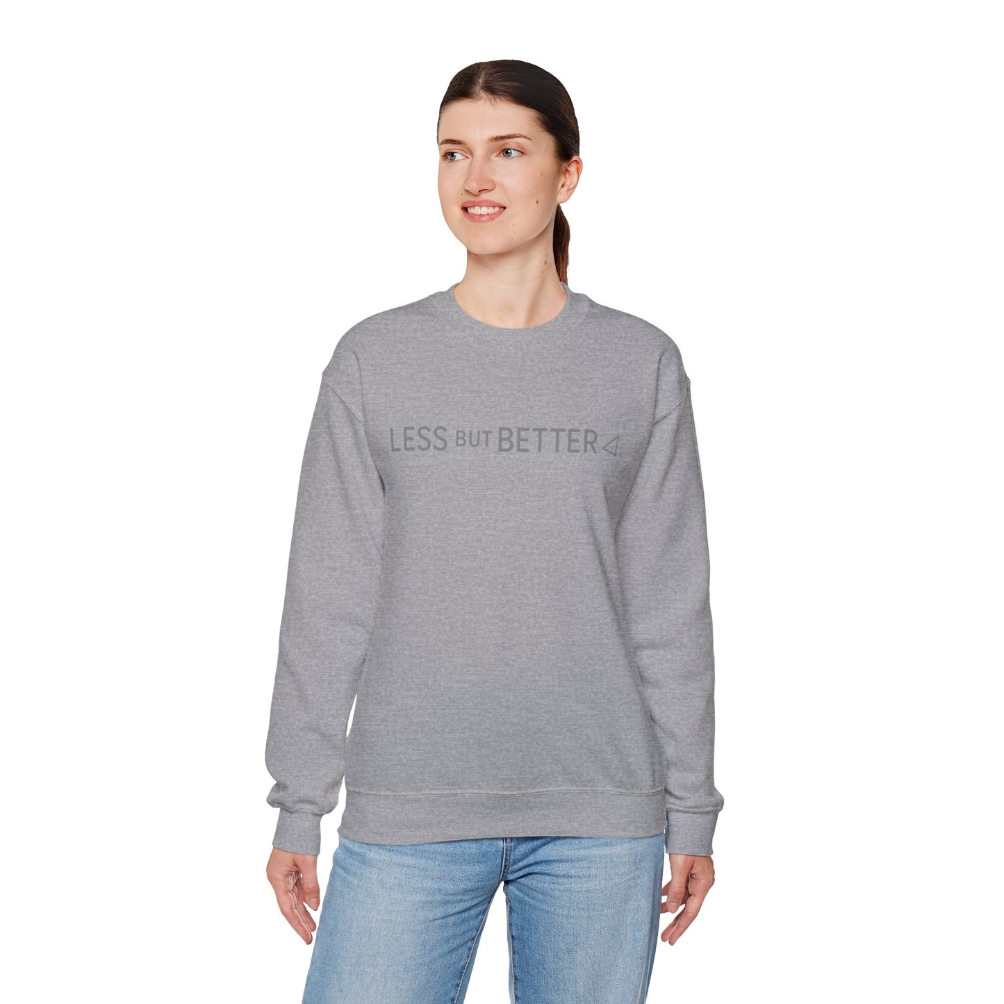 Minimalist Cozy Crewneck Sweatshirt - Less But Better, Unisex Apparel