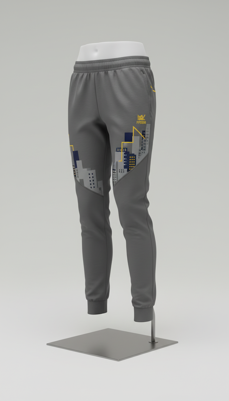 Metro Gray Joggers City Detailing