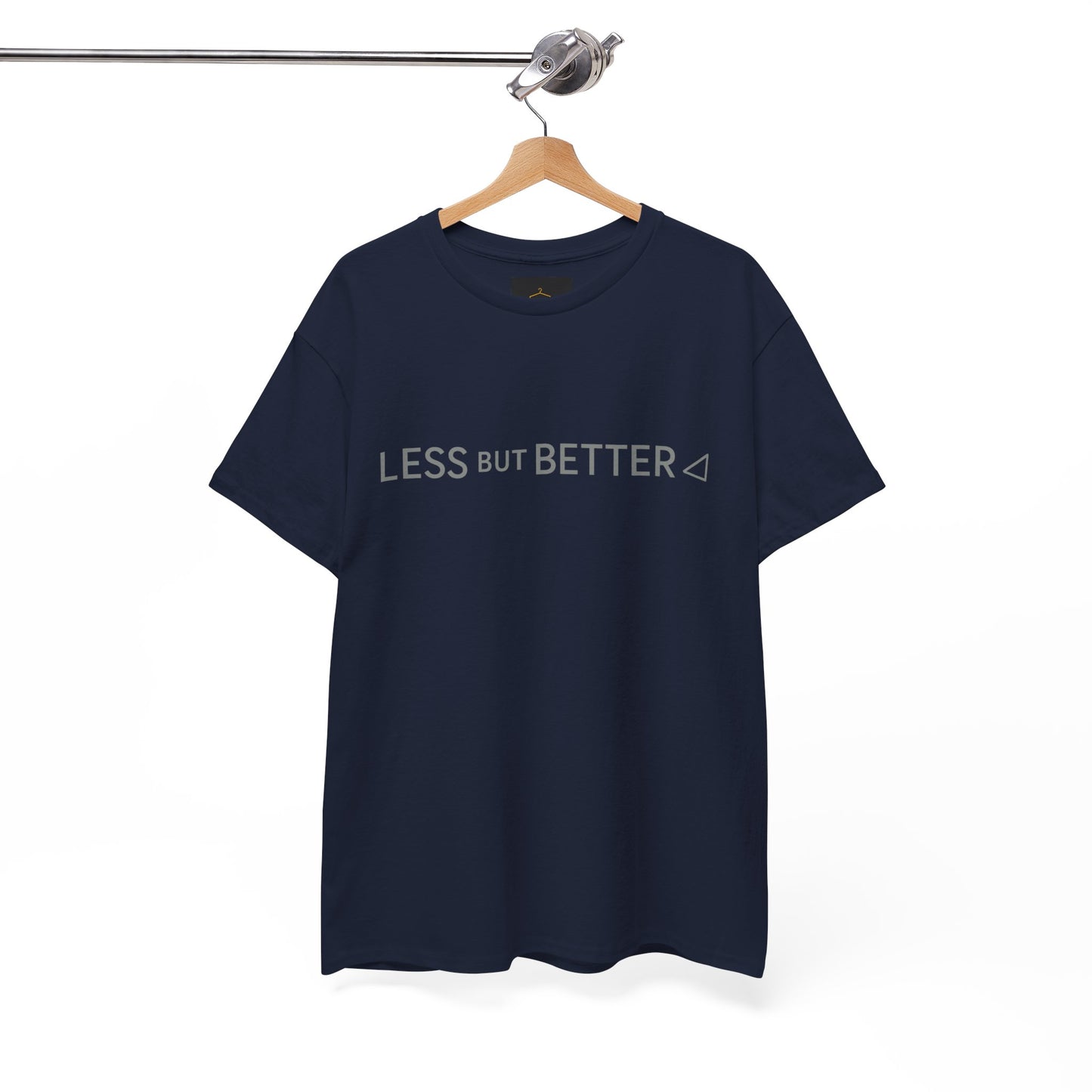 Minimalist Graphic Tee - Less But Better Unisex Heavy Cotton Shirt