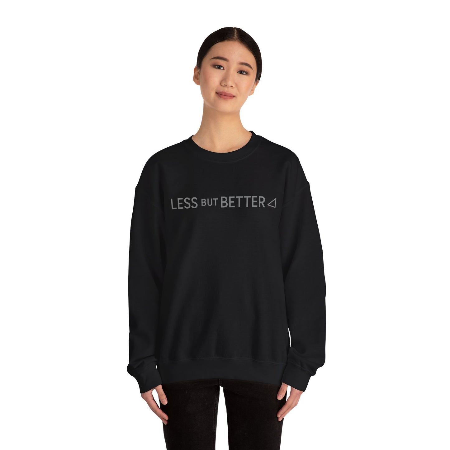 Minimalist Cozy Crewneck Sweatshirt - Less But Better, Unisex Apparel