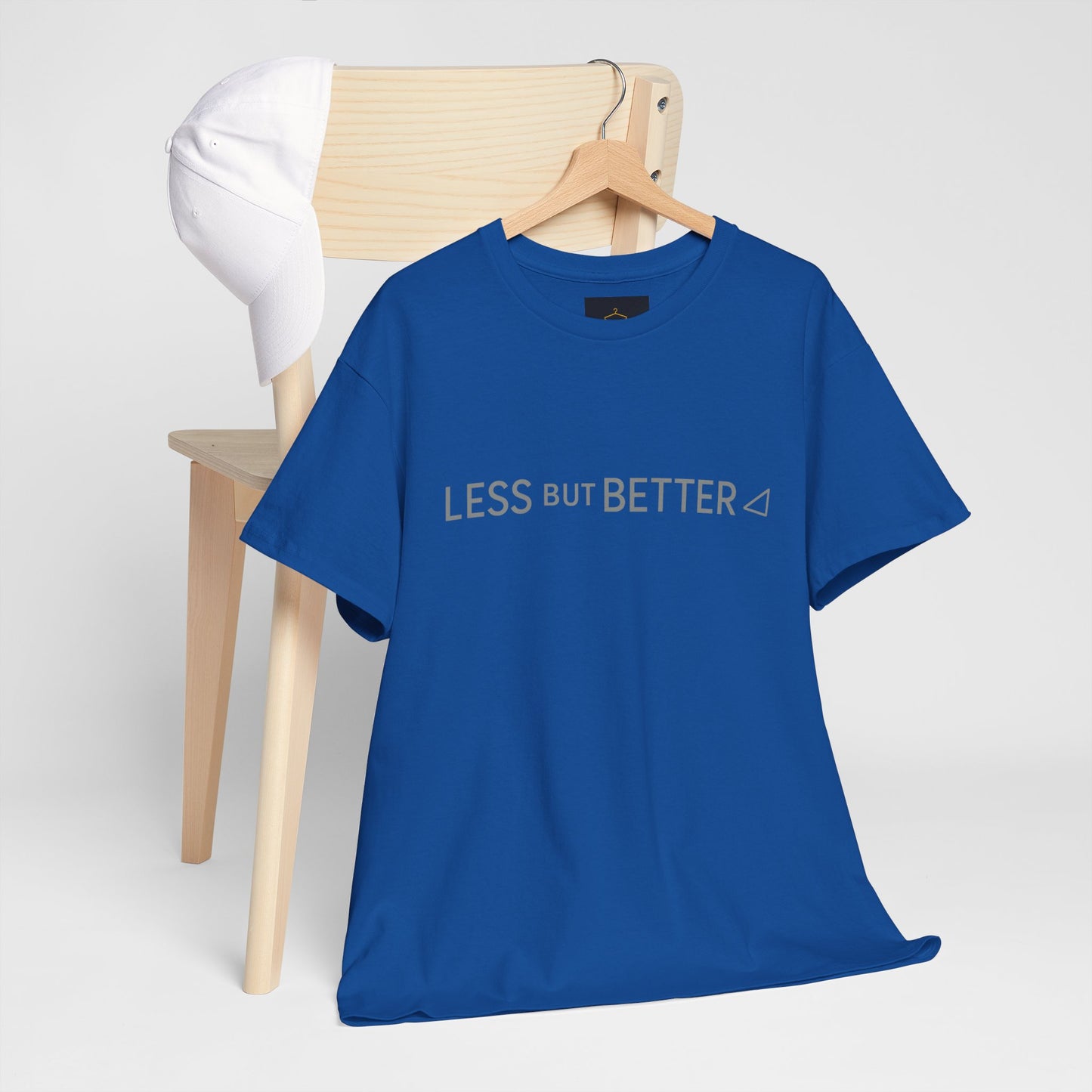 Minimalist Graphic Tee - Less But Better Unisex Heavy Cotton Shirt