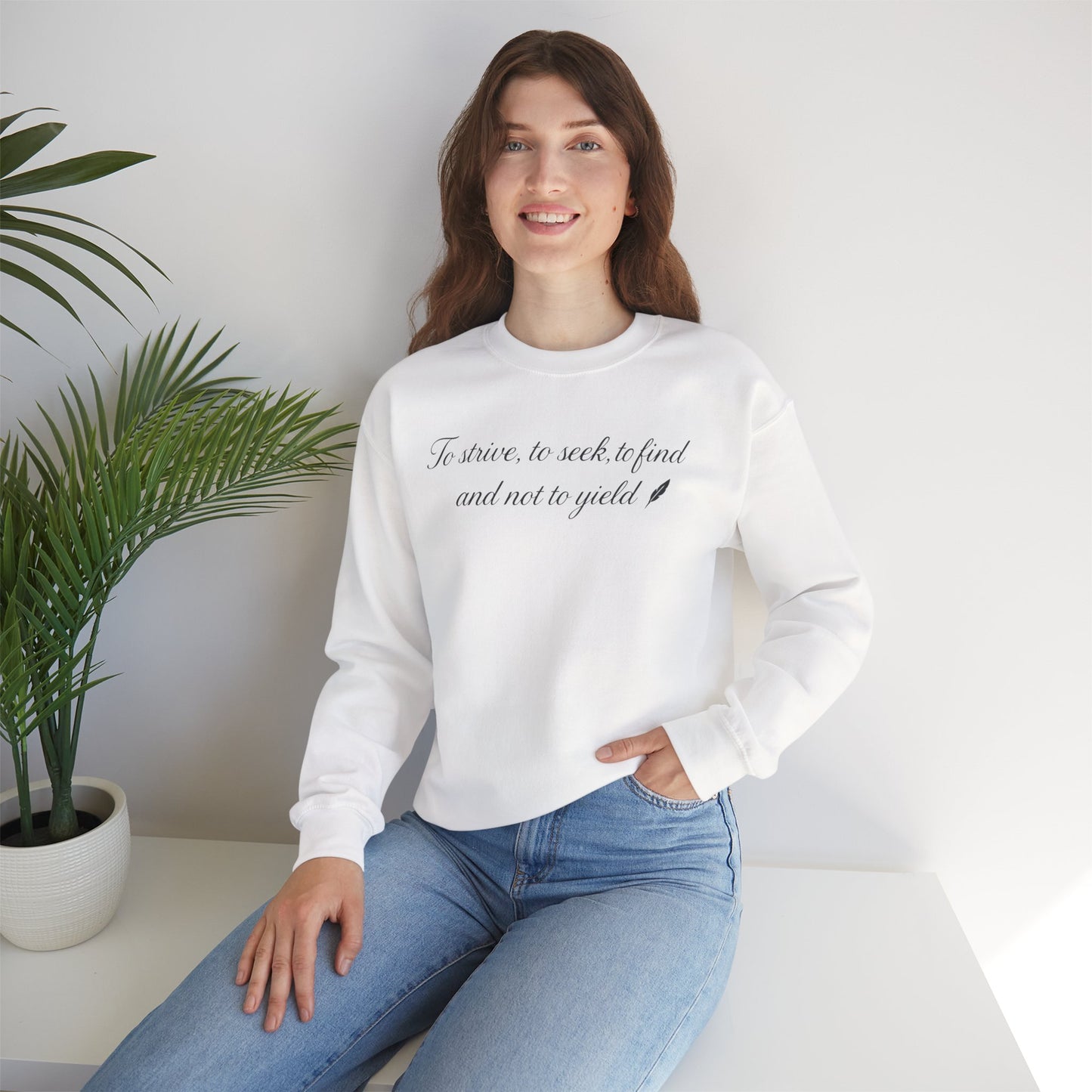 Motivational Poetic Quote Crewneck Sweatshirt