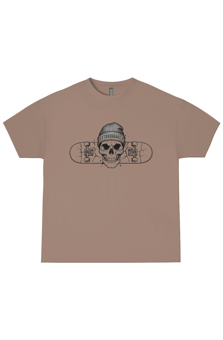 Extravaganza "The One" Skater Skull Heavyweight Tee - Premium Heritage Boxy T-Shirt