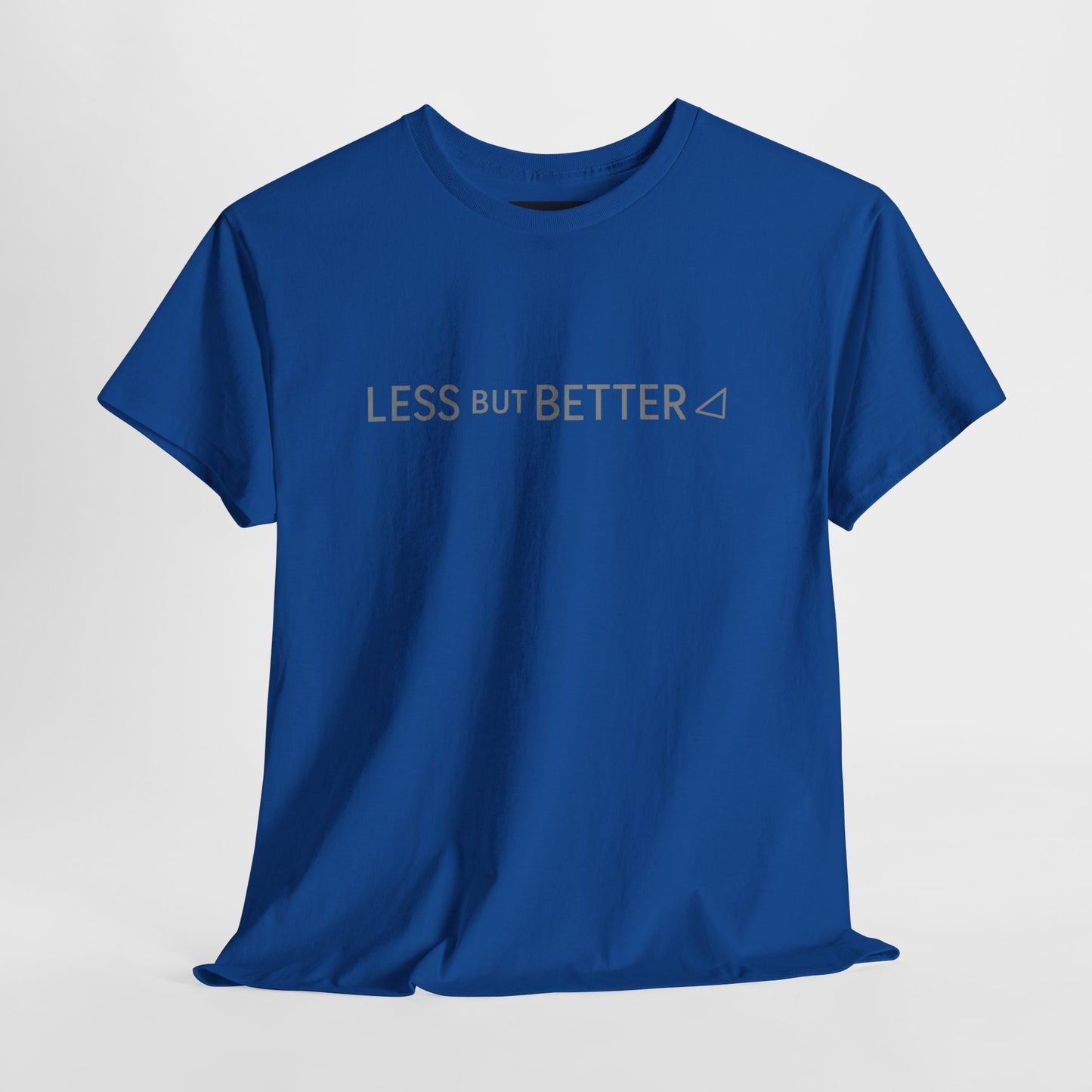 Minimalist Graphic Tee - Less But Better Unisex Heavy Cotton Shirt