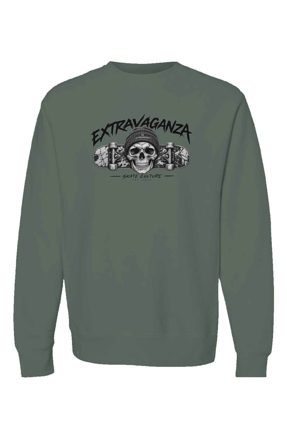 Skate Culture Never Ends Heavyweight Graphic Sweatshirt