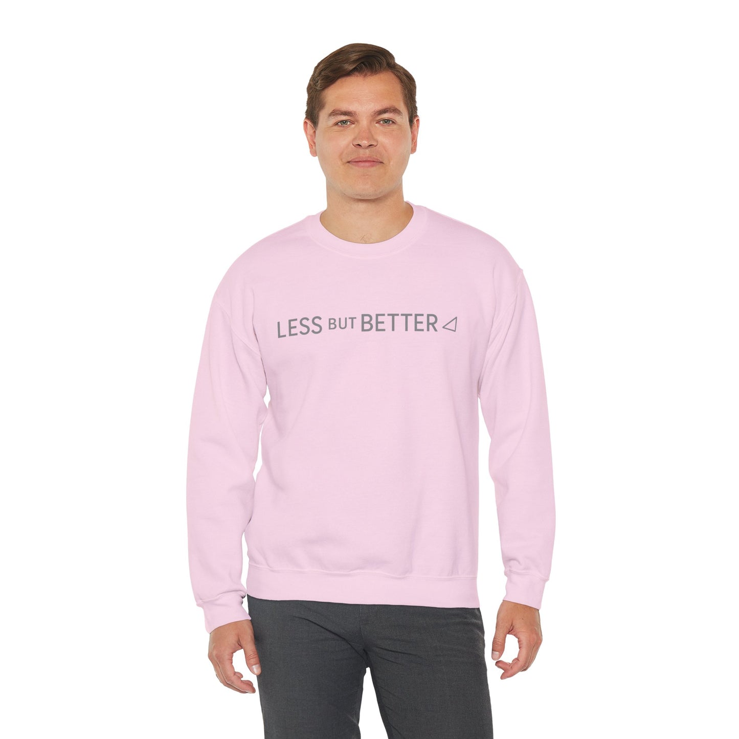 Minimalist Cozy Crewneck Sweatshirt - Less But Better, Unisex Apparel