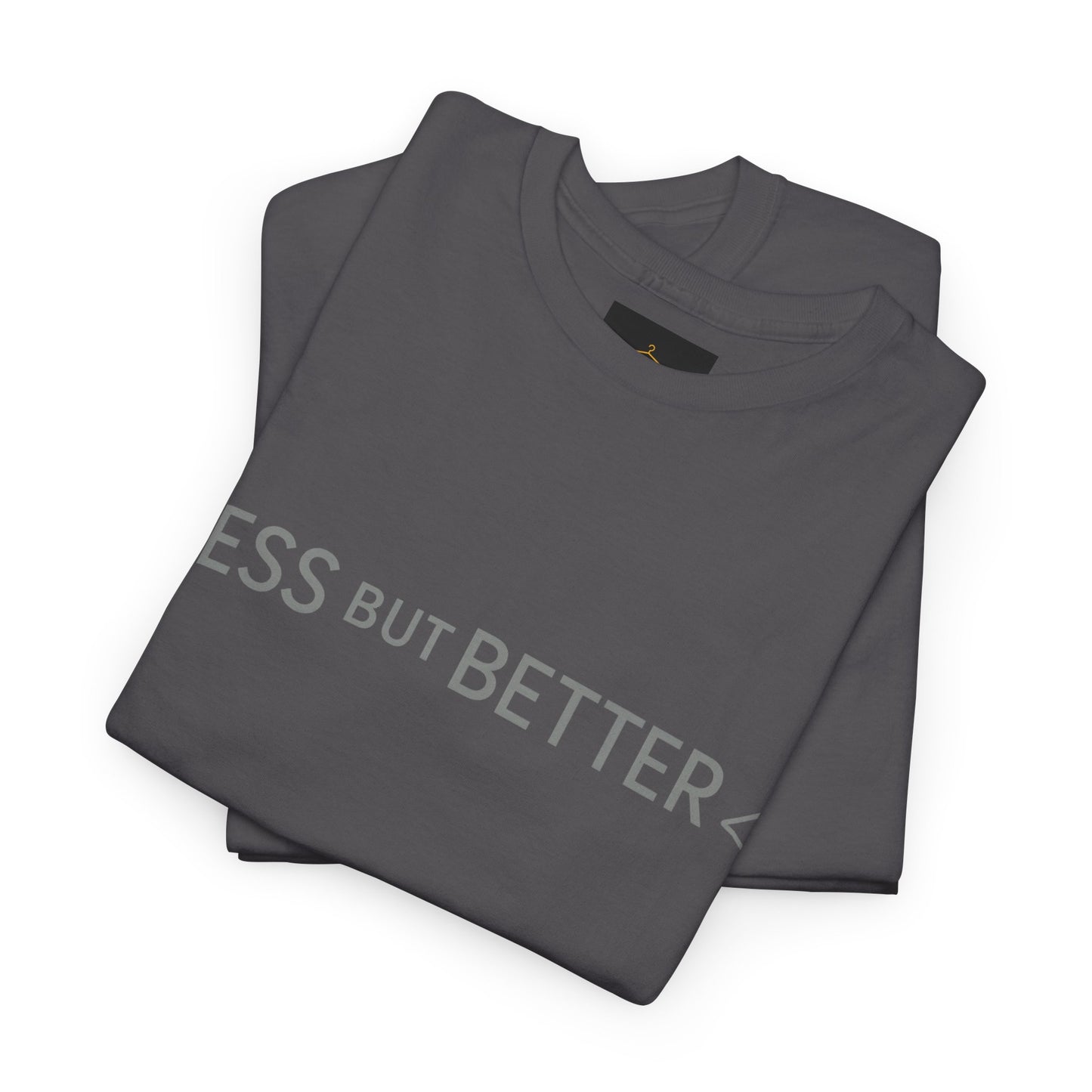 Minimalist Graphic Tee - Less But Better Unisex Heavy Cotton Shirt