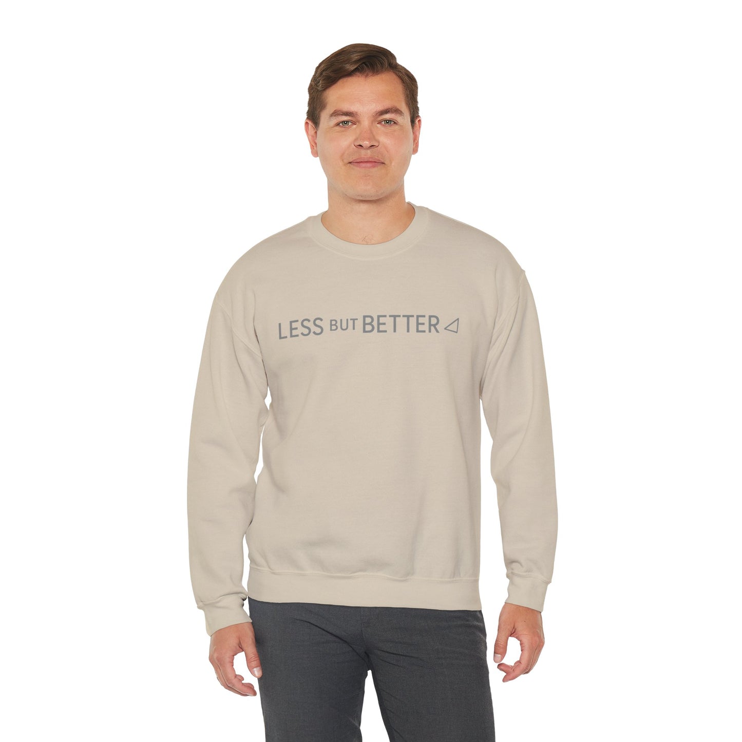 Minimalist Cozy Crewneck Sweatshirt - Less But Better, Unisex Apparel