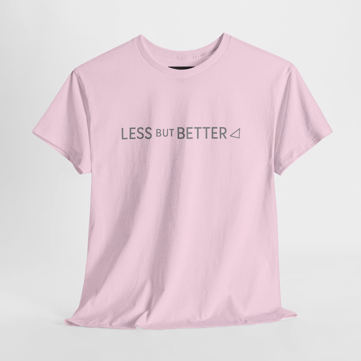 Minimalist Graphic Tee - Less But Better Unisex Heavy Cotton Shirt