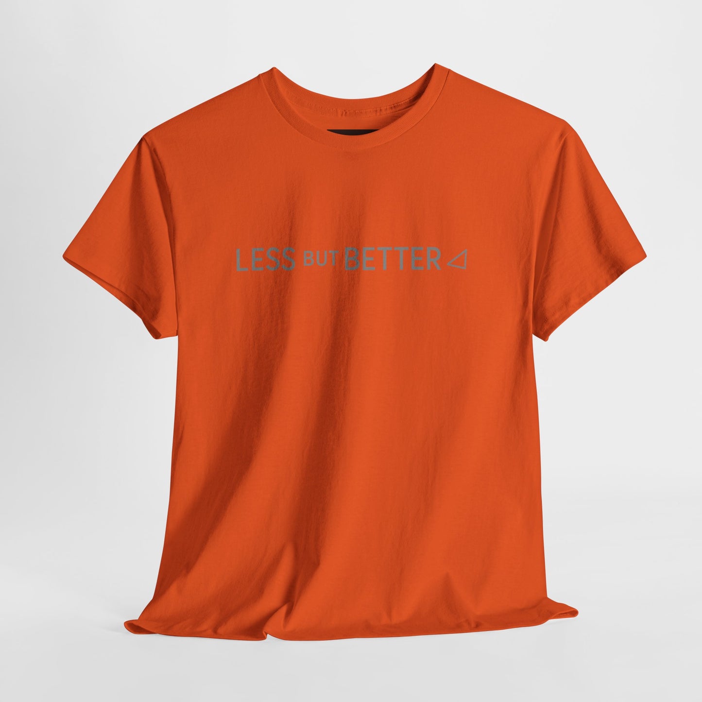 Minimalist Graphic Tee - Less But Better Unisex Heavy Cotton Shirt