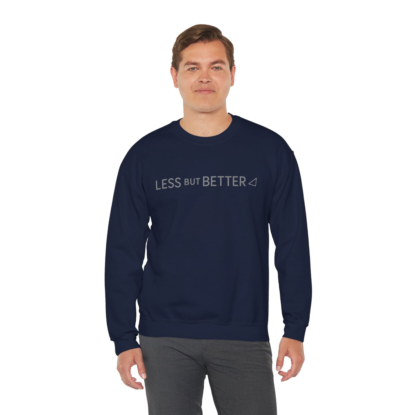 Minimalist Cozy Crewneck Sweatshirt - Less But Better, Unisex Apparel