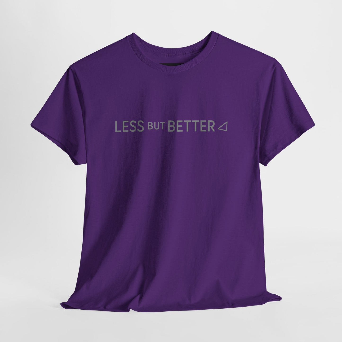 Minimalist Graphic Tee - Less But Better Unisex Heavy Cotton Shirt